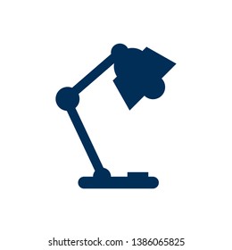 Isolated table lamp icon symbol on clean background. Vector illuminator  element in trendy style.