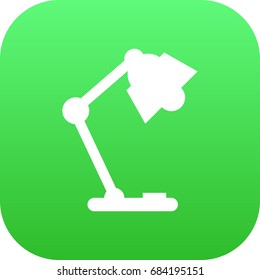 Isolated Table Lamp Icon Symbol On Clean Background. Vector Illuminator  Element In Trendy Style.
