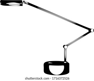 Isolated table lamp vector illustration