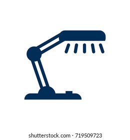 Isolated Table Lighter Icon Symbol On Clean Background. Vector Reading Lamp Element In Trendy Style.
