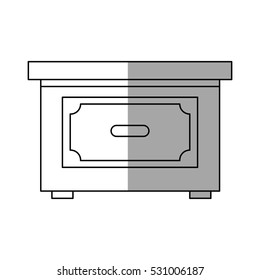 Isolated table of wood design
