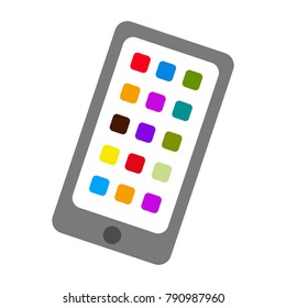 Isolated tablet on a white background, Vector illustration