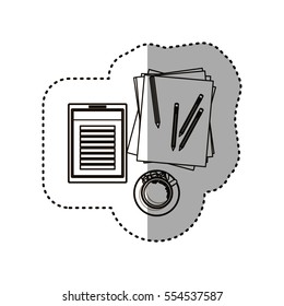 Isolated tablet pencils and document design