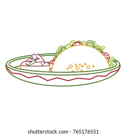 Isolated taco design