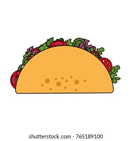 Isolated taco design