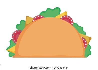 Isolated tacos design vector illustration