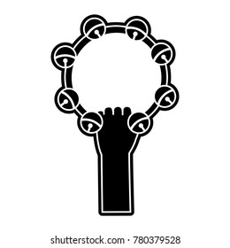 Isolated tambourine design