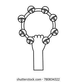 Isolated tambourine design