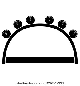 Isolated tambourine icon. Musical instrument