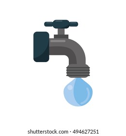 Isolated tap object with drop design