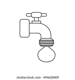 Isolated tap object with drop design