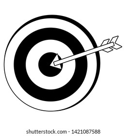 Isolated target with arrow design vector illustration