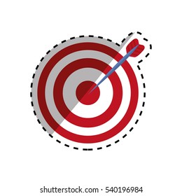 Isolated target dartboard icon vector illustration graphic design