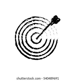Isolated target dartboard icon vector illustration graphic