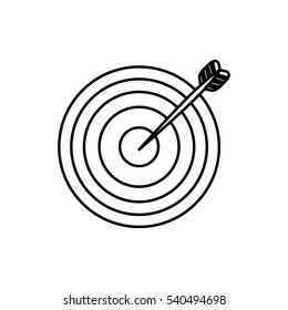 Isolated target dartboard icon vector illustration graphic design