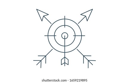 isolated target shooting icon vector illustration graphic design