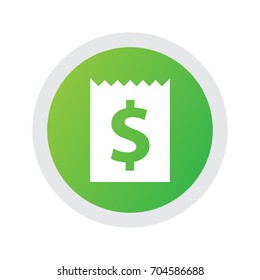 Isolated Tax Icon Symbol On Clean Background. Vector Dollar Element In Trendy Style.