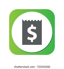 Isolated Tax Icon Symbol On Clean Background. Vector Dollar Element In Trendy Style.