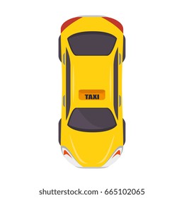 isolated taxi car