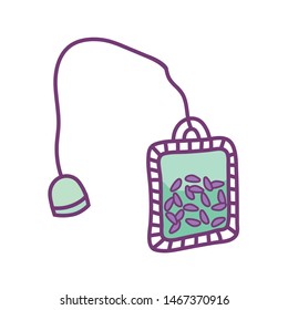 Isolated tea bag design vector illustration