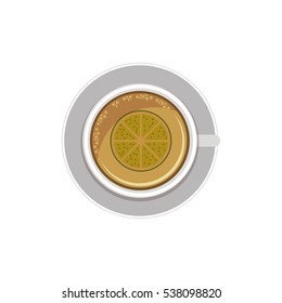 Isolated tea drink design