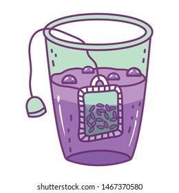 Isolated tea glass design vector illustration