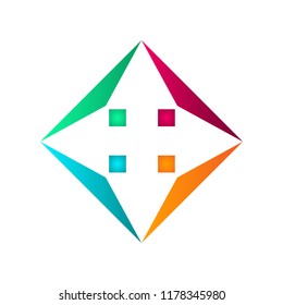 Isolated teamwork business logo