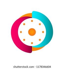 Isolated teamwork business logo