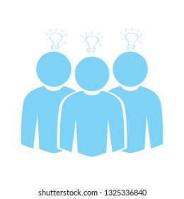 Isolated teamwork icon image. Brainstorming. Vector illustration design