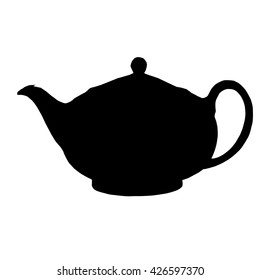 Isolated Teapot Silhouette