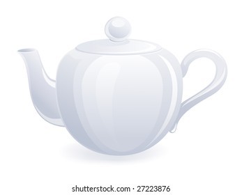Isolated teapot. Vector-Illustration