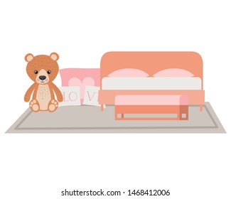 Isolated teddy bear vector design