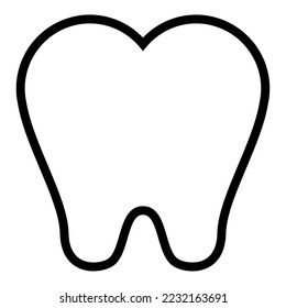 Isolated teeth icon Flat design Vector illustration