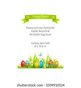 Isolated Template Easter illustration