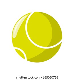 isolated tennis ball