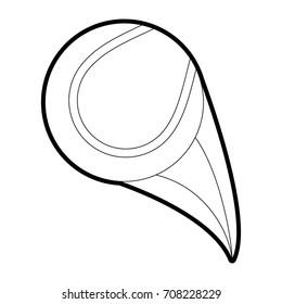 Isolated tennis ball design