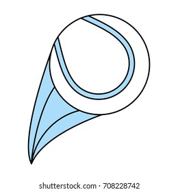 Isolated tennis ball design