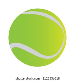 Isolated tennis ball icon