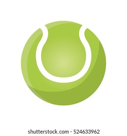 isolated tennis ball icon vector illustration graphic design