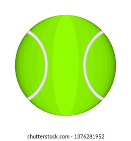 Isolated tennis ball image. Vector illustration design