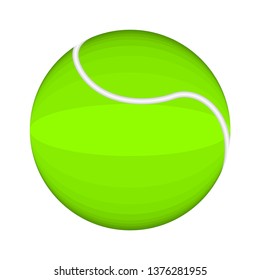 Isolated tennis ball image. Vector illustration design