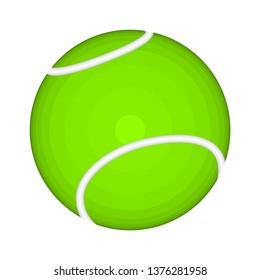 Isolated tennis ball image. Vector illustration design