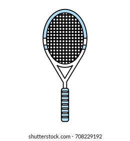 Isolated tennis racket design