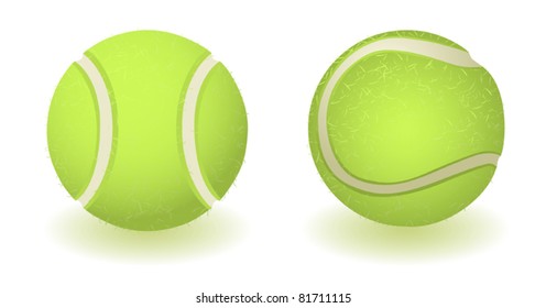 isolated tennis-balls