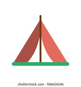 Isolated tent for camping design