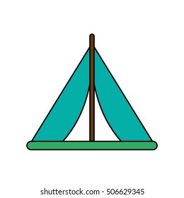 Isolated tent for camping design