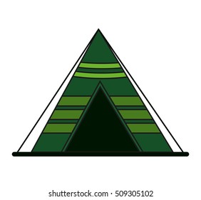 Isolated tent for camping design