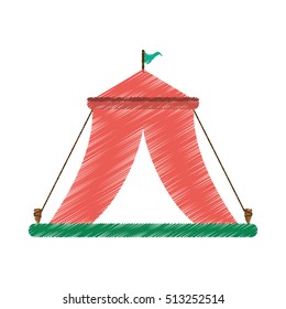 Isolated tent for camping design