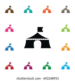 Isolated Tent Icon. Outdoor Vector Element Can Be Used For Tent, Outdoor, Booth Design Concept.
