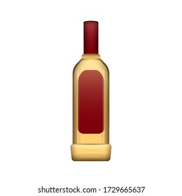 Isolated tequila bottle. Mexican liquor - Vector illustration